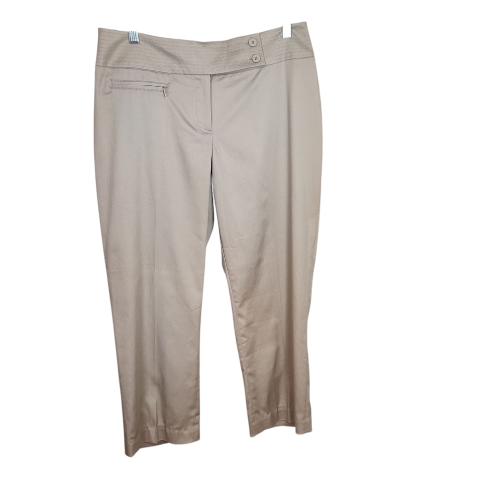 Dalia Tan Cropped Ankle Pants, NWT, 10